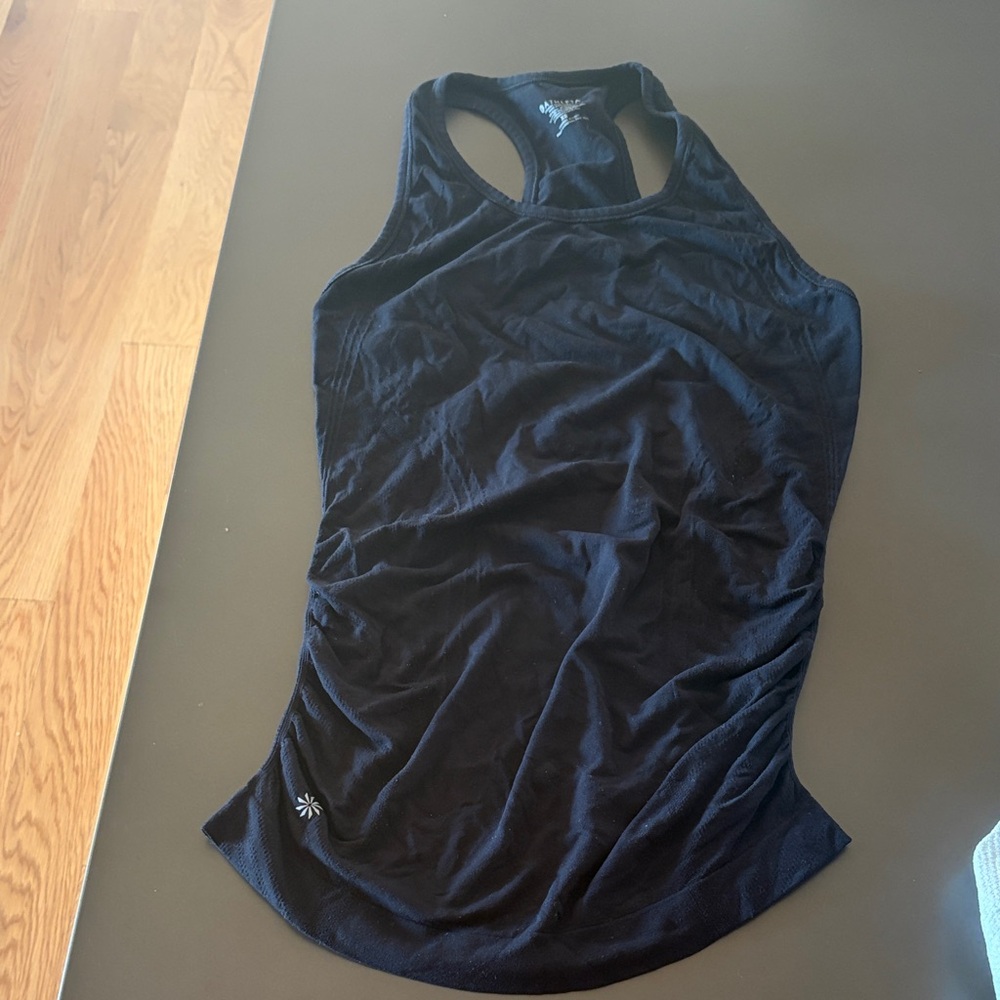 Athleta Speedlight Seamless Racer Tank in black